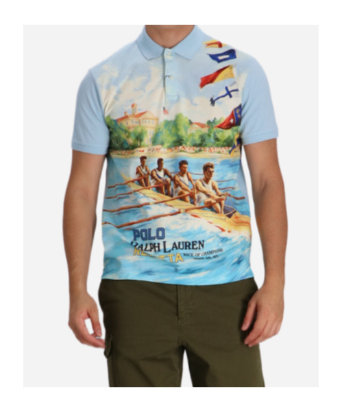 Polo Ralph Lauren Short-sleeved Polo Shirt In Blue