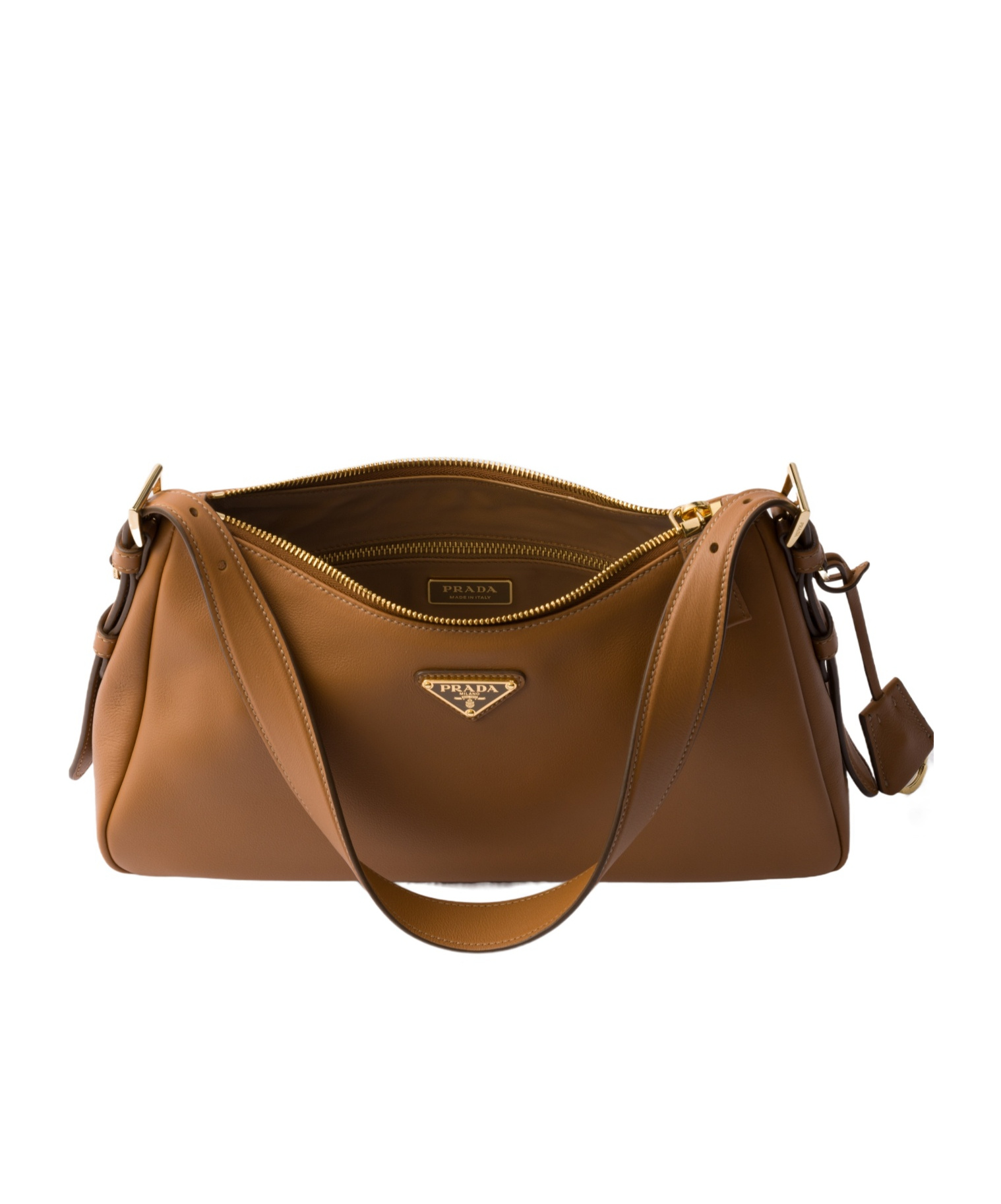 Prada Womens Brown Aimée Medium Suede Shoulder Bag In Brown