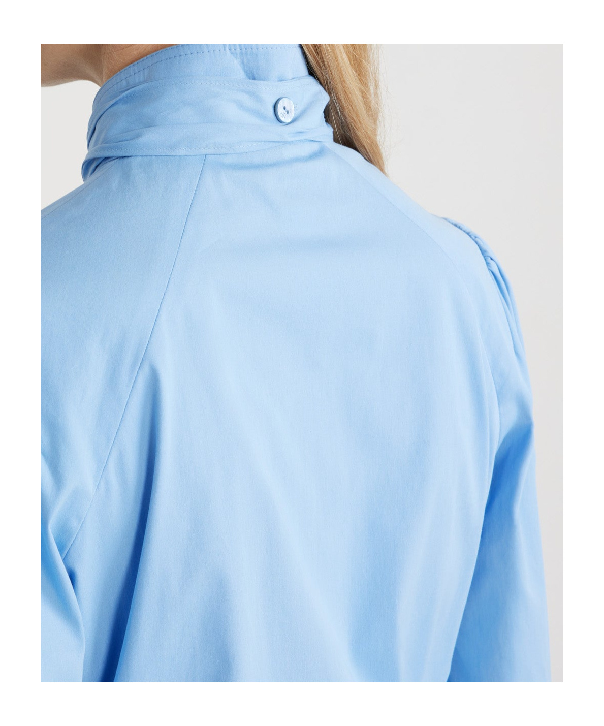 Patou Lavallière Blouse In Air Blue