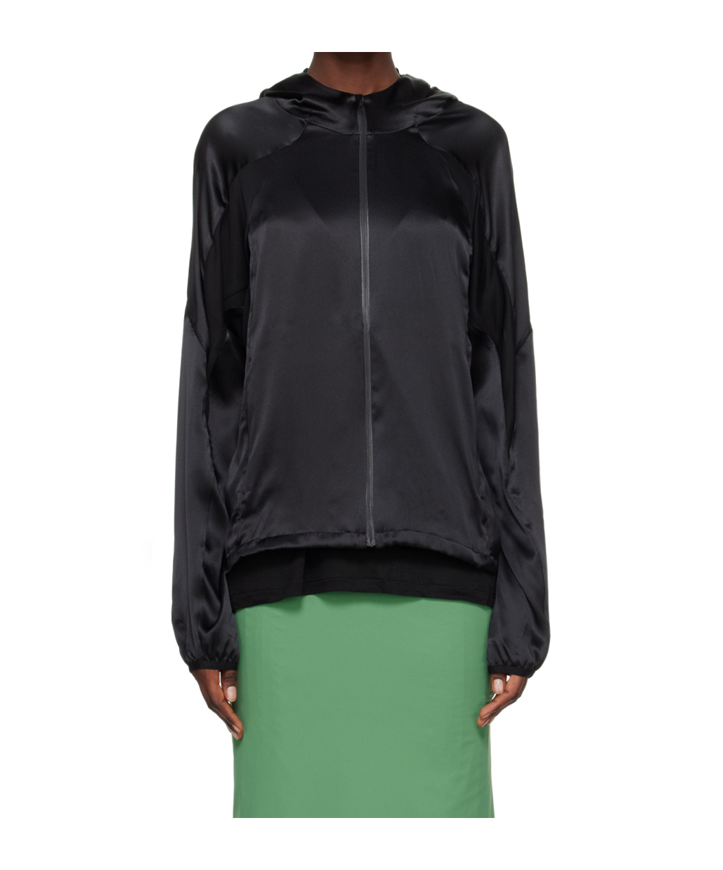Post Archive Faction (paf) Stitchable Hooded Casual Jacket In Black