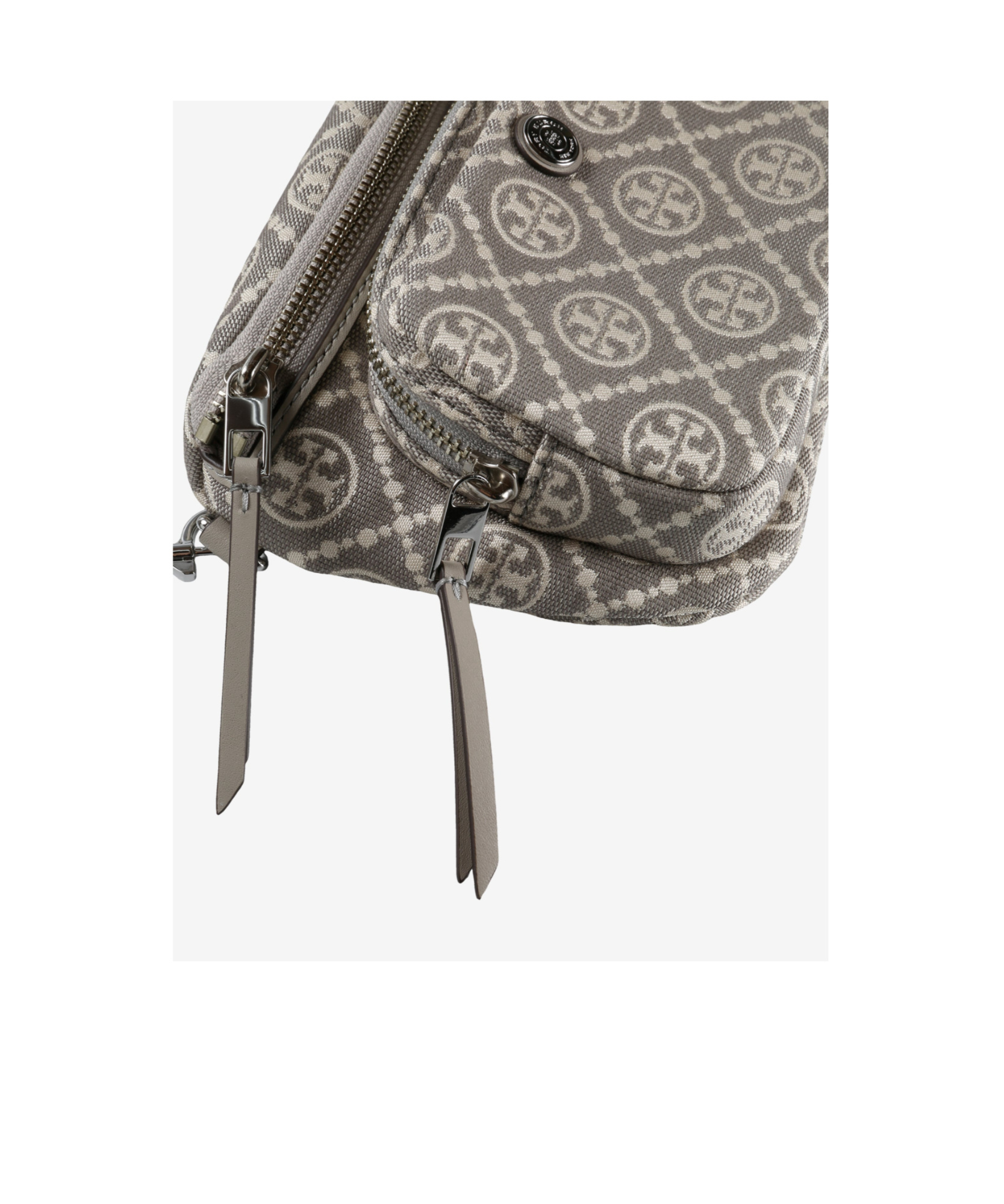 Tory Burch T Mini Belt Bag In Gray