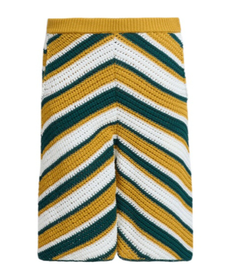 Marni Crochet-knit Shorts In Green