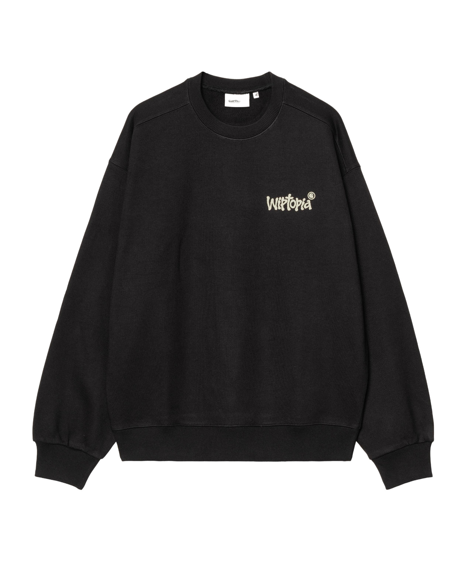 Carhartt Black Heavyweight Jersey Wiptopia Sweatshirt In Black