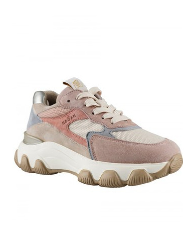 Hogan Hyperactive Colour-block Sneakers In Nude