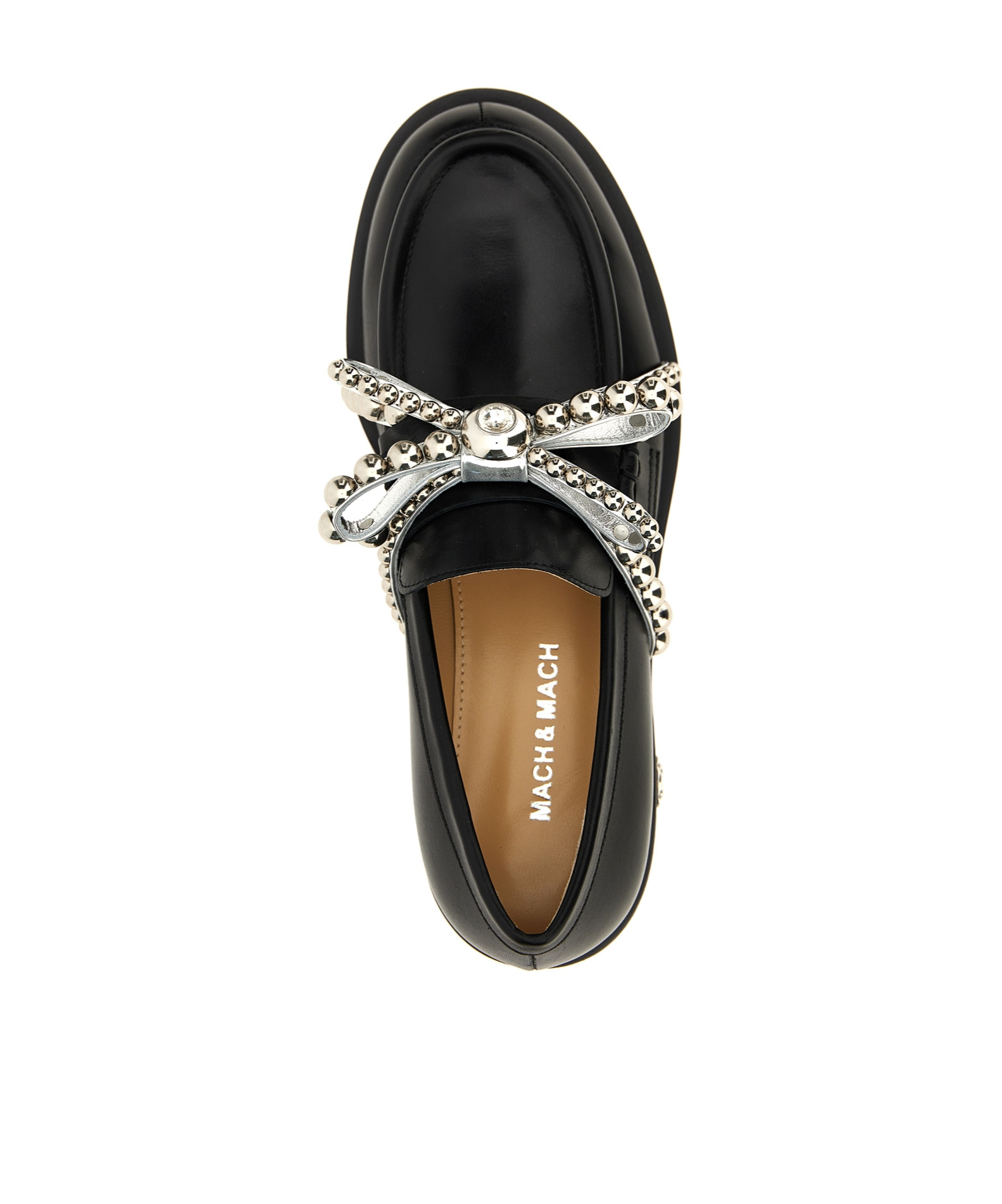 Mach&mach Stud-embellished Loafers In Black