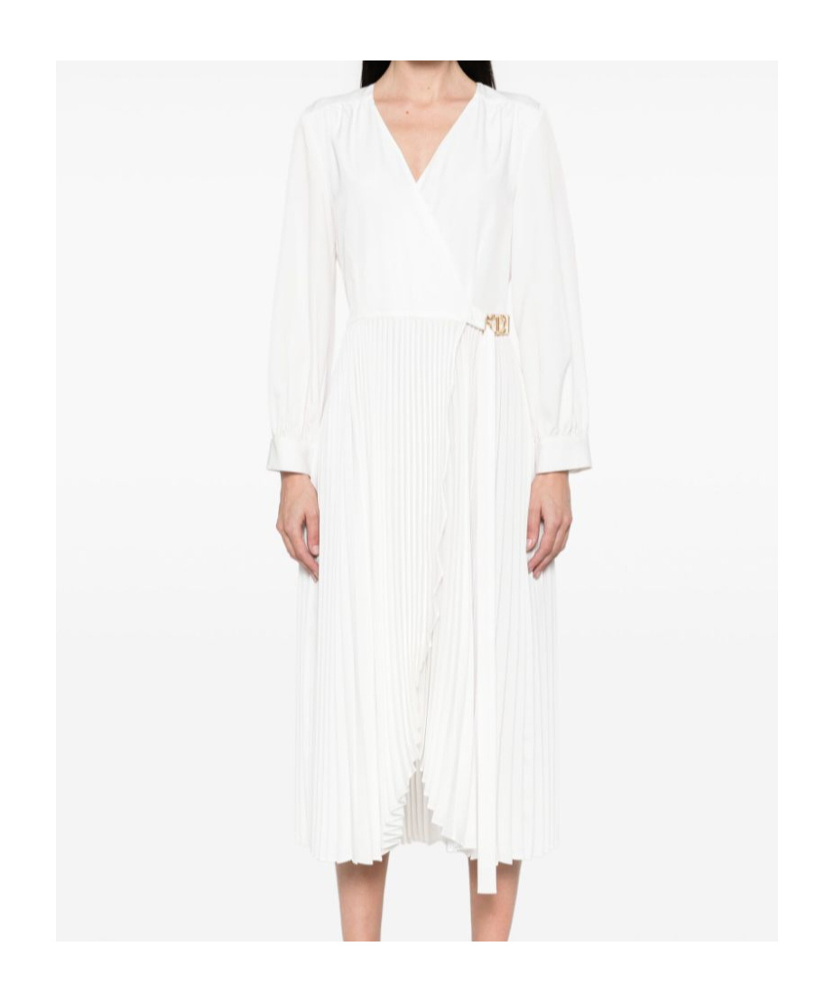 TWINSET WRAP MIDI DRESS