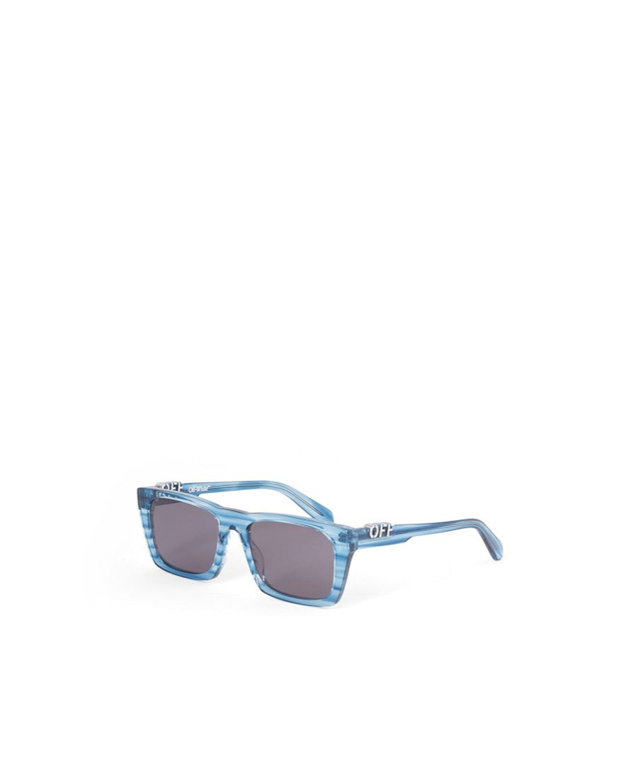 Off-white Men's Albany Acetate Rectangle Sunglasses In Gray