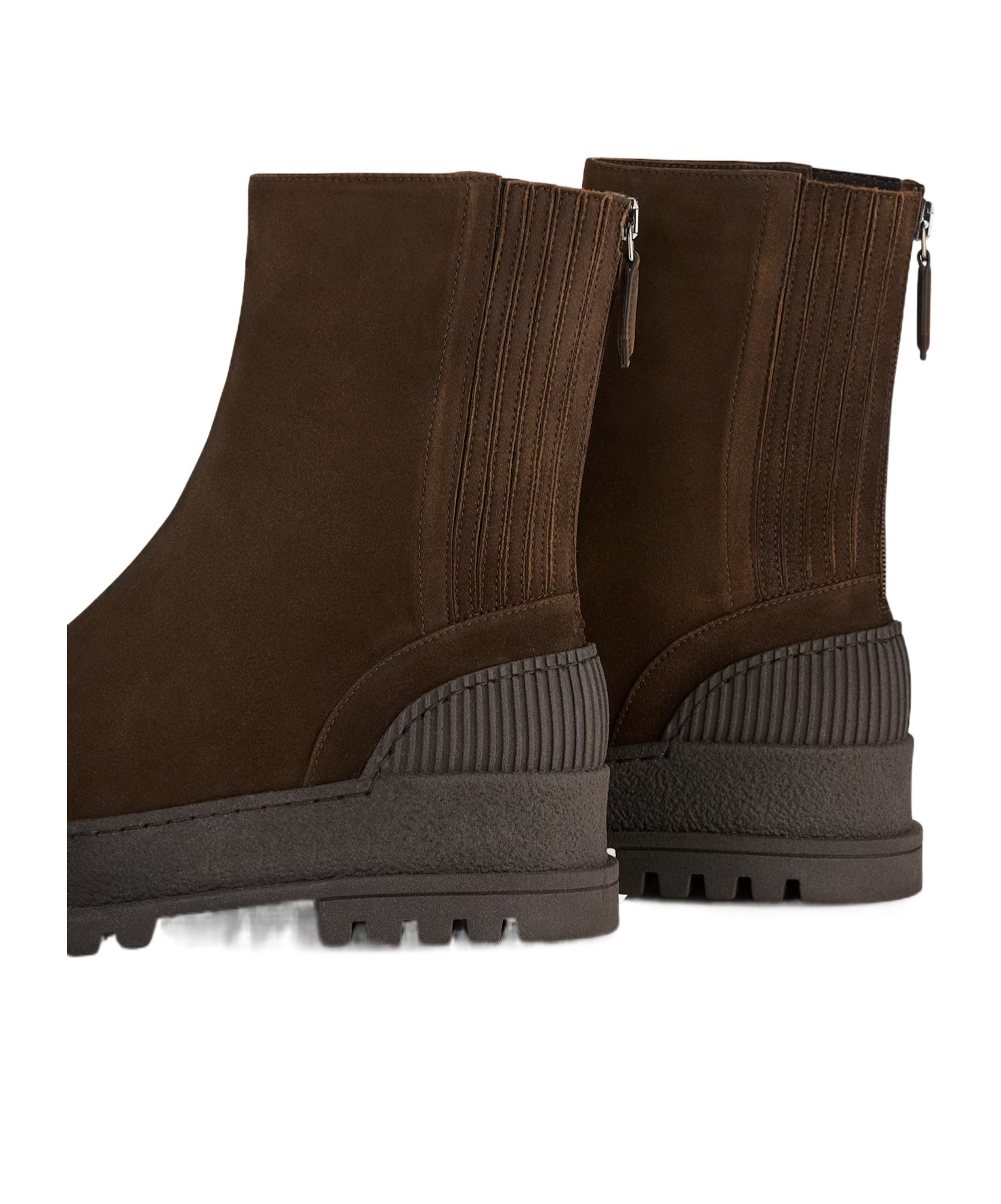 Aquazzura Ankle Boots With Round Toe And Ribbed Sole In Multi