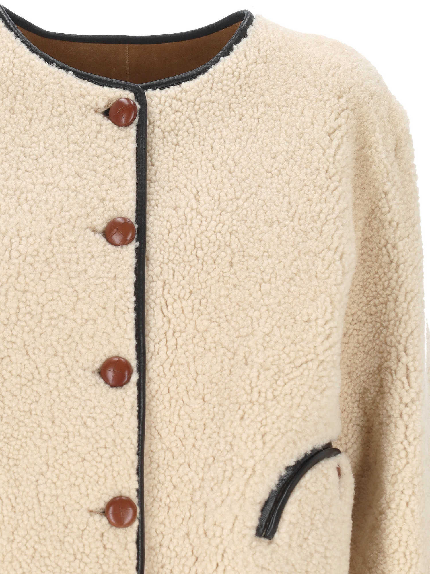 Blazé Milano Blaze Milano Tatoosh Reversible Sheepskin Jacket In Brown