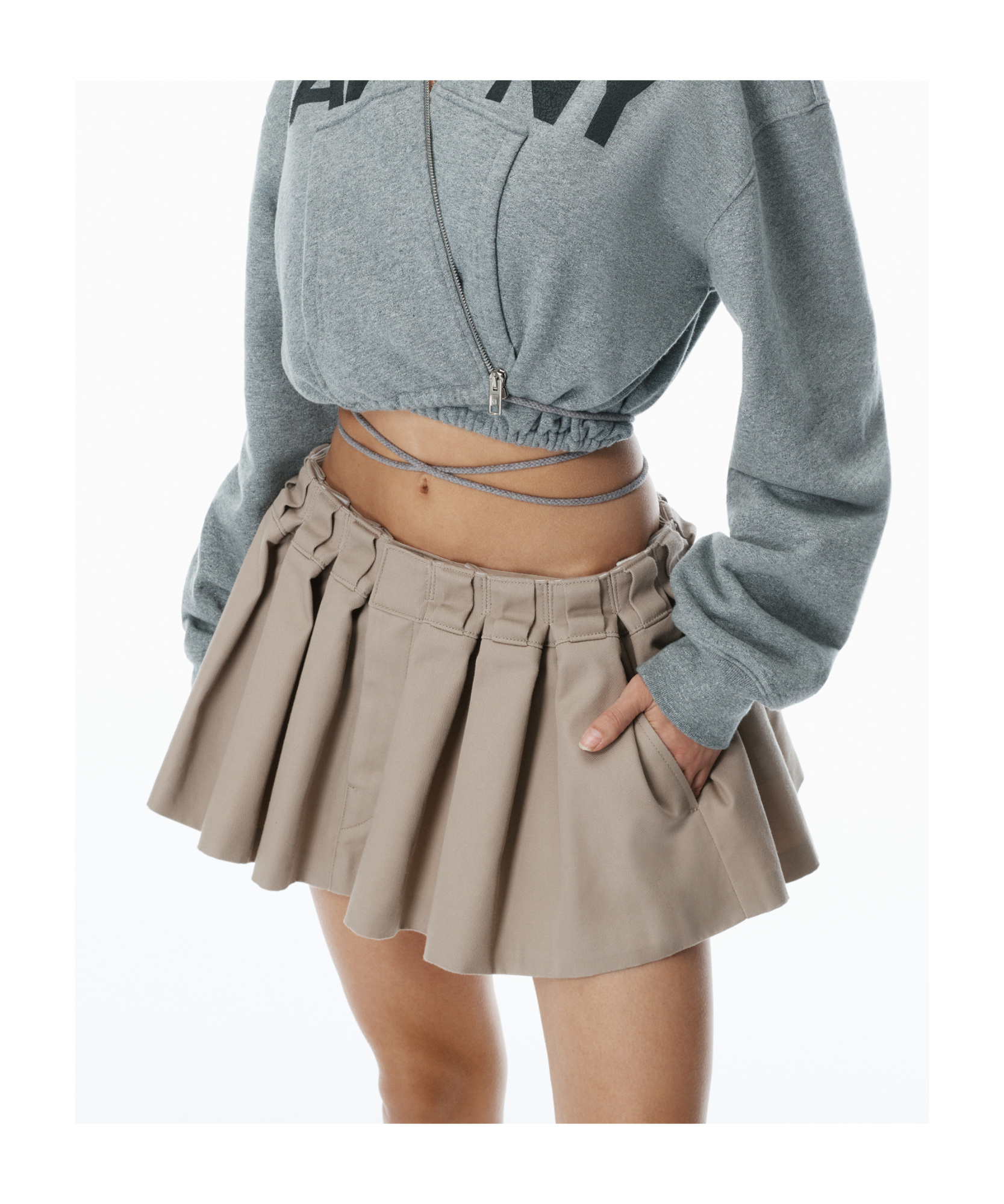 ALEXANDER WANG PLEATED MINISKIRT