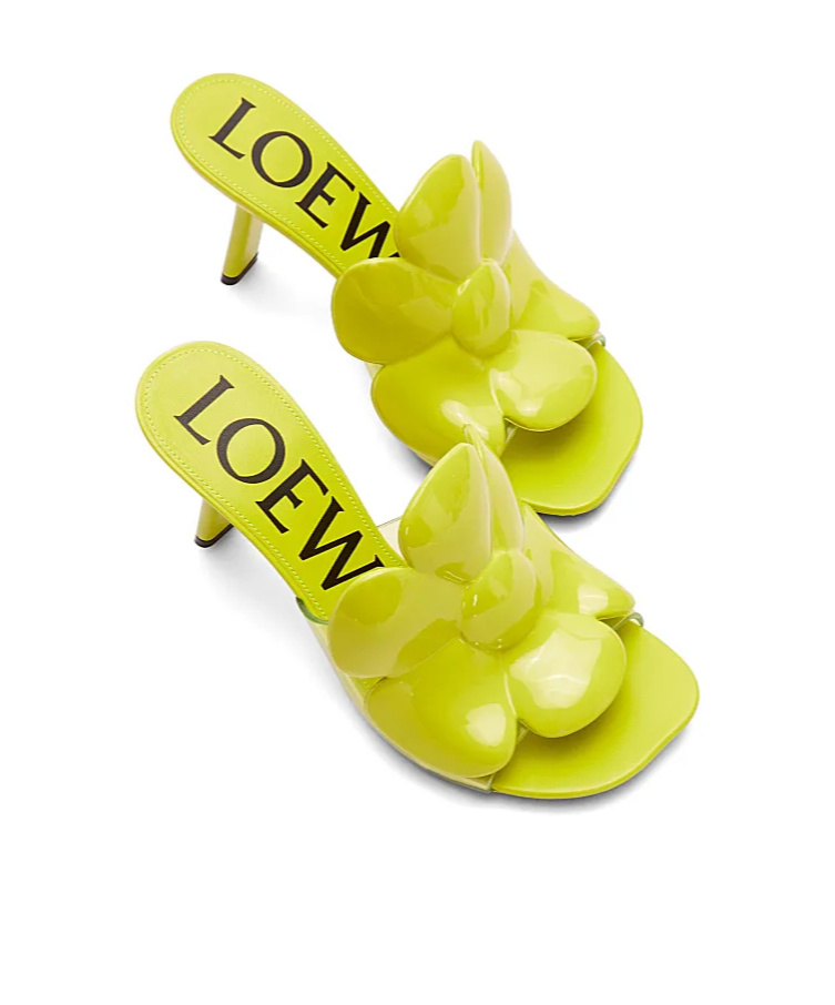 Loewe Petal Flower Sandal In Pvc In Yellow