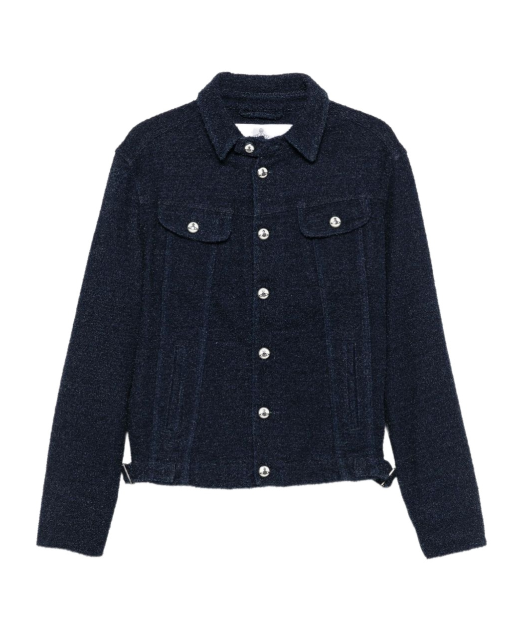 Vivienne Westwood Tailored Jacket With Pockets And Adjustable Hem In Blue