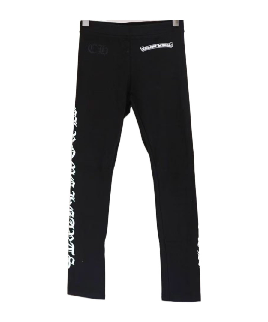 Chrome Hearts Horseshoe Yoga Pants In Black