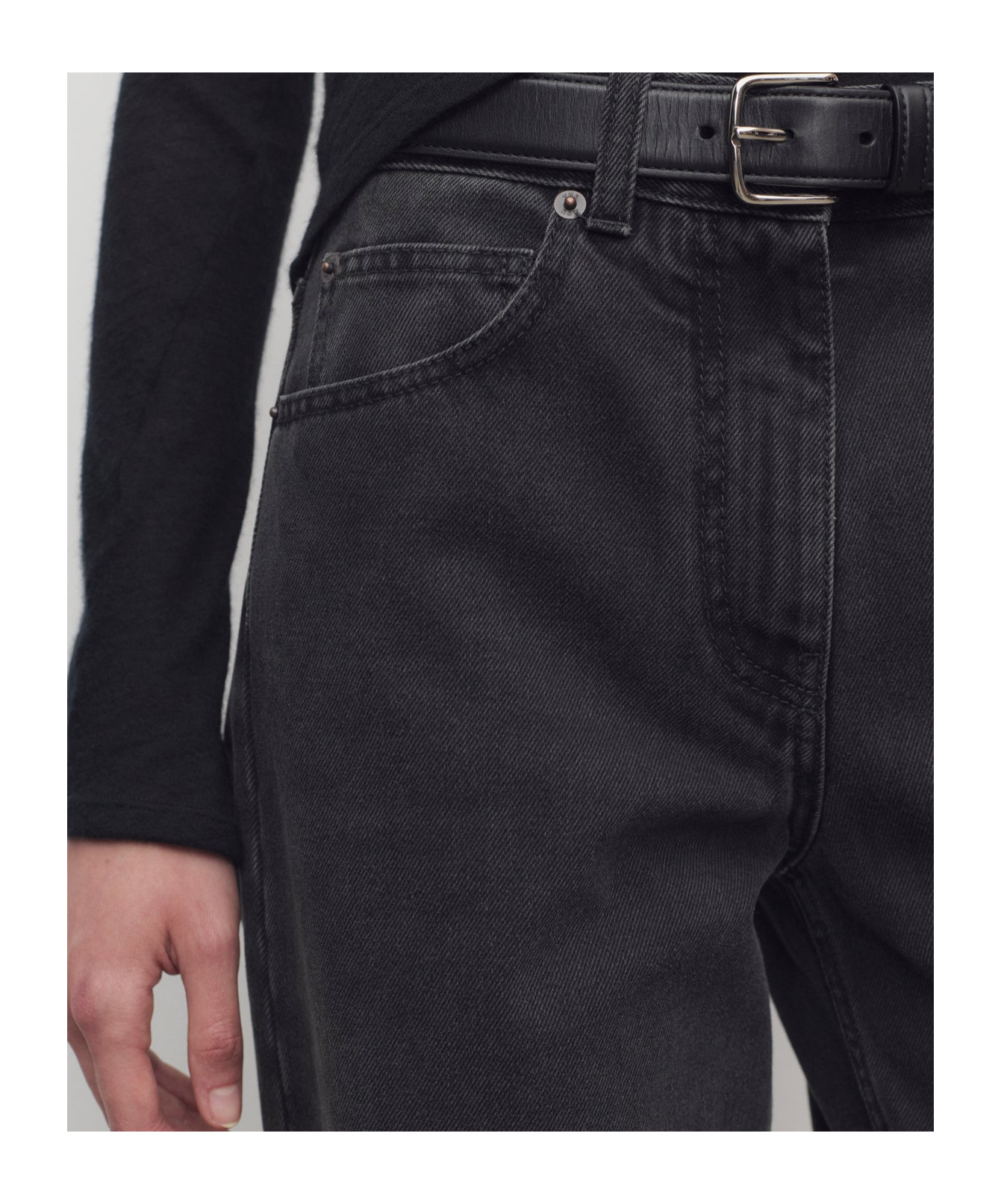 The Row Clair Jean In Cotton In Black