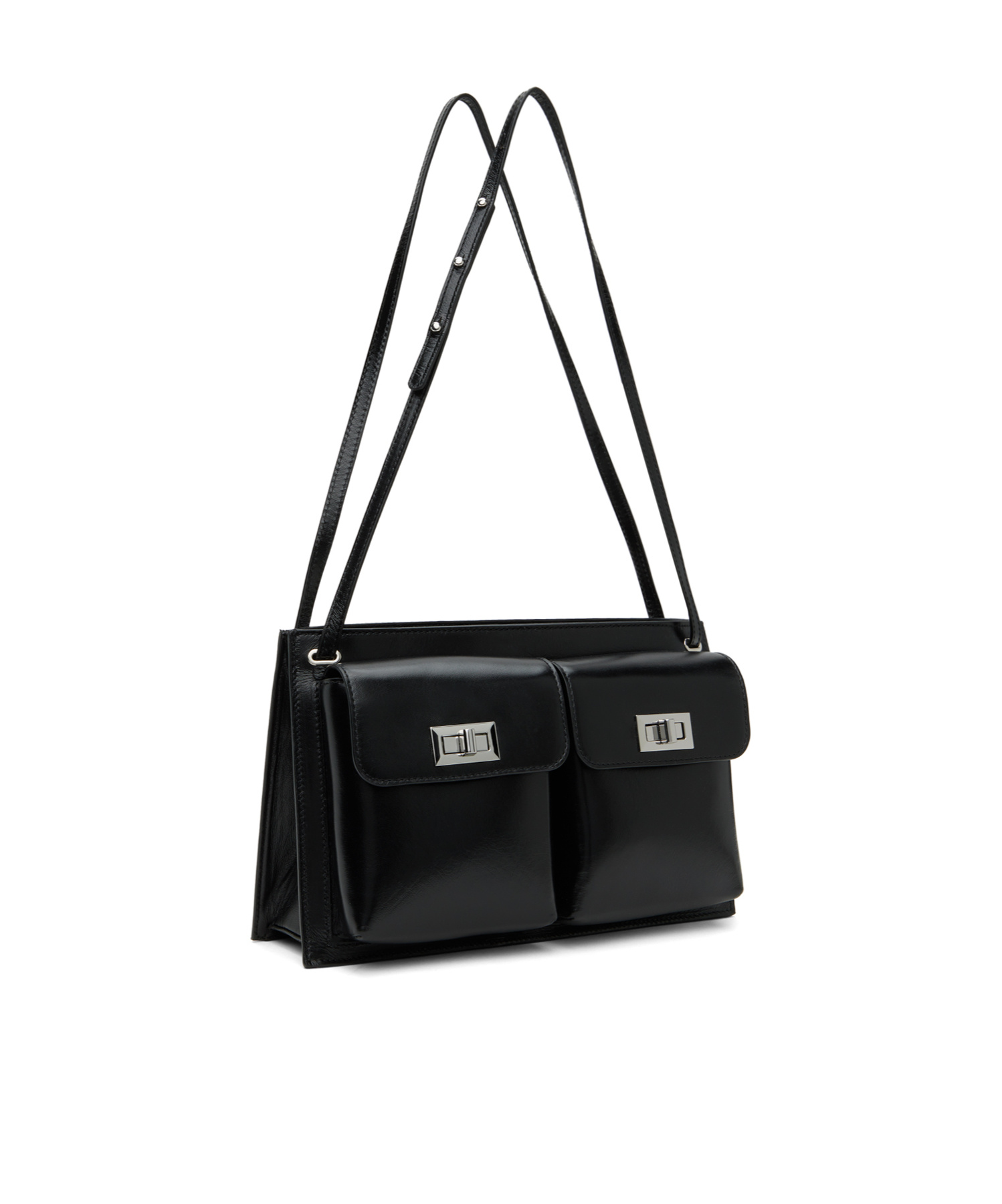 By Far Billy Covered Bag And Underarm Bag In Black