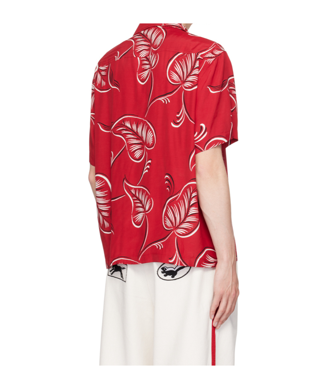 Bode Man Shirt Red Size L Viscose In Red