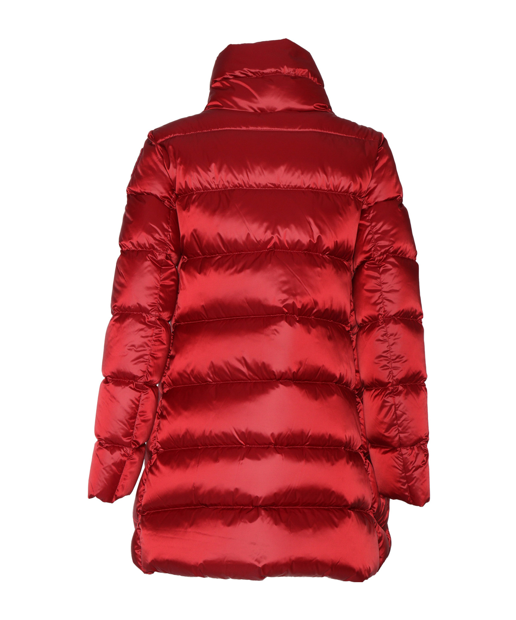 Shop Parajumpers Quilted Long-sleeved Down Jacket In Red