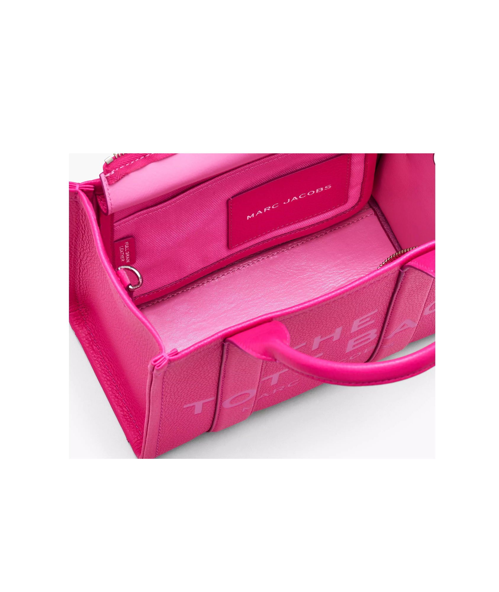 Marc Jacobs The Leather Medium Tote Bag In Pink