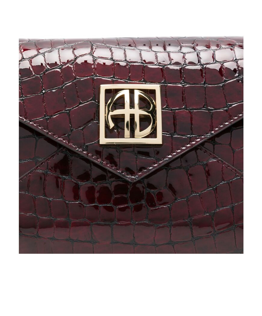 Shop Anine Bing Elly Embossed Small Shoulder Bag In Multicolor