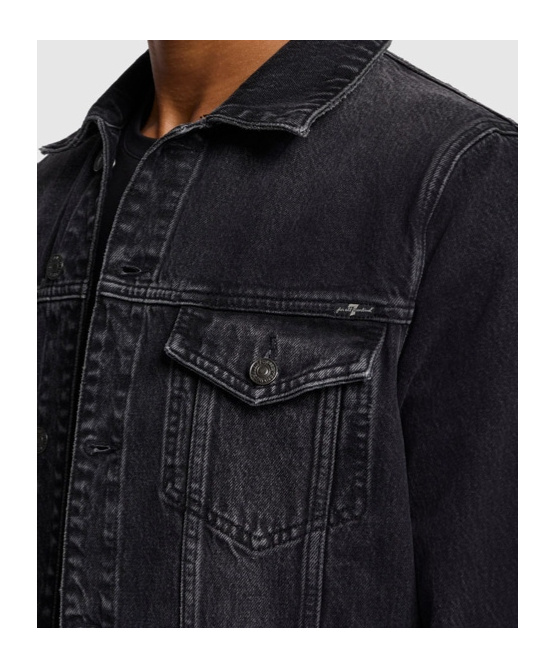 7 FOR ALL MANKIND LONG-SLEEVED DENIM COAT