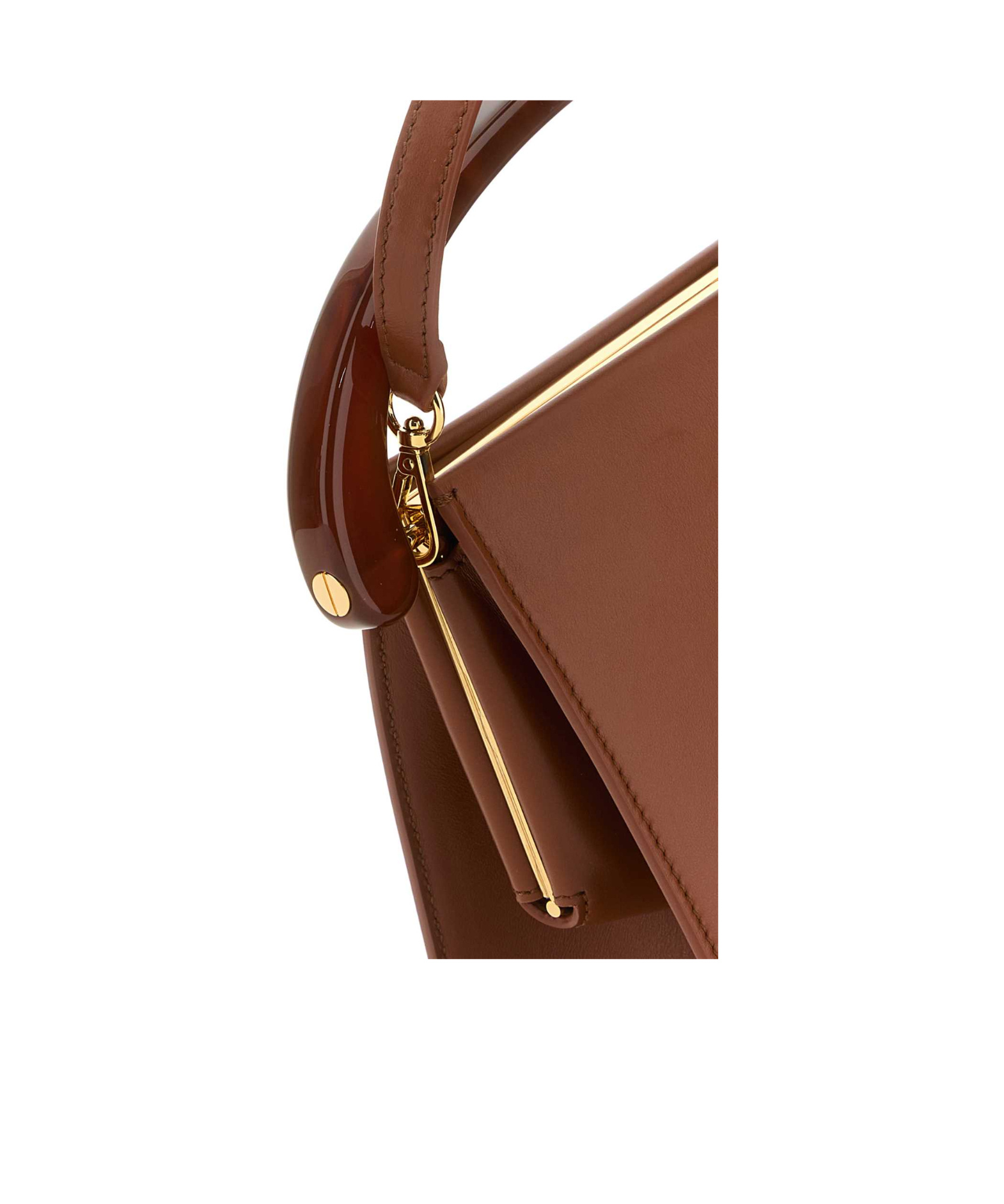 Dries Van Noten Caramel Leather Handbag In Brown