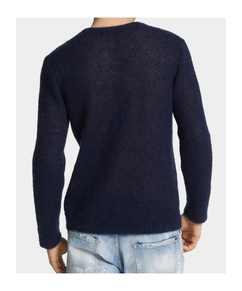 Dsquared2 Mohair Blend Sweater In Blue