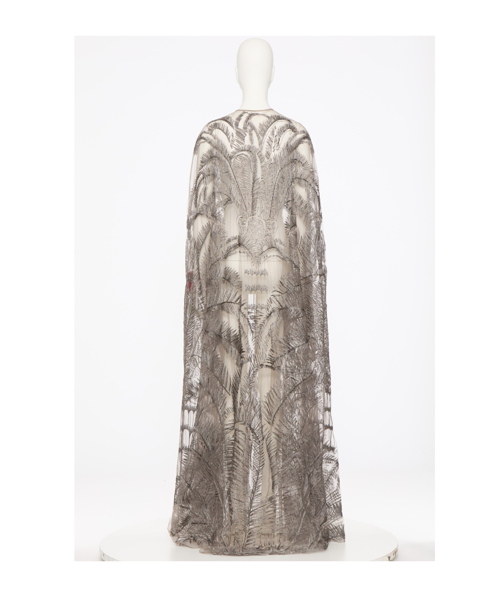 Valentino Laced Cloak In Smoke