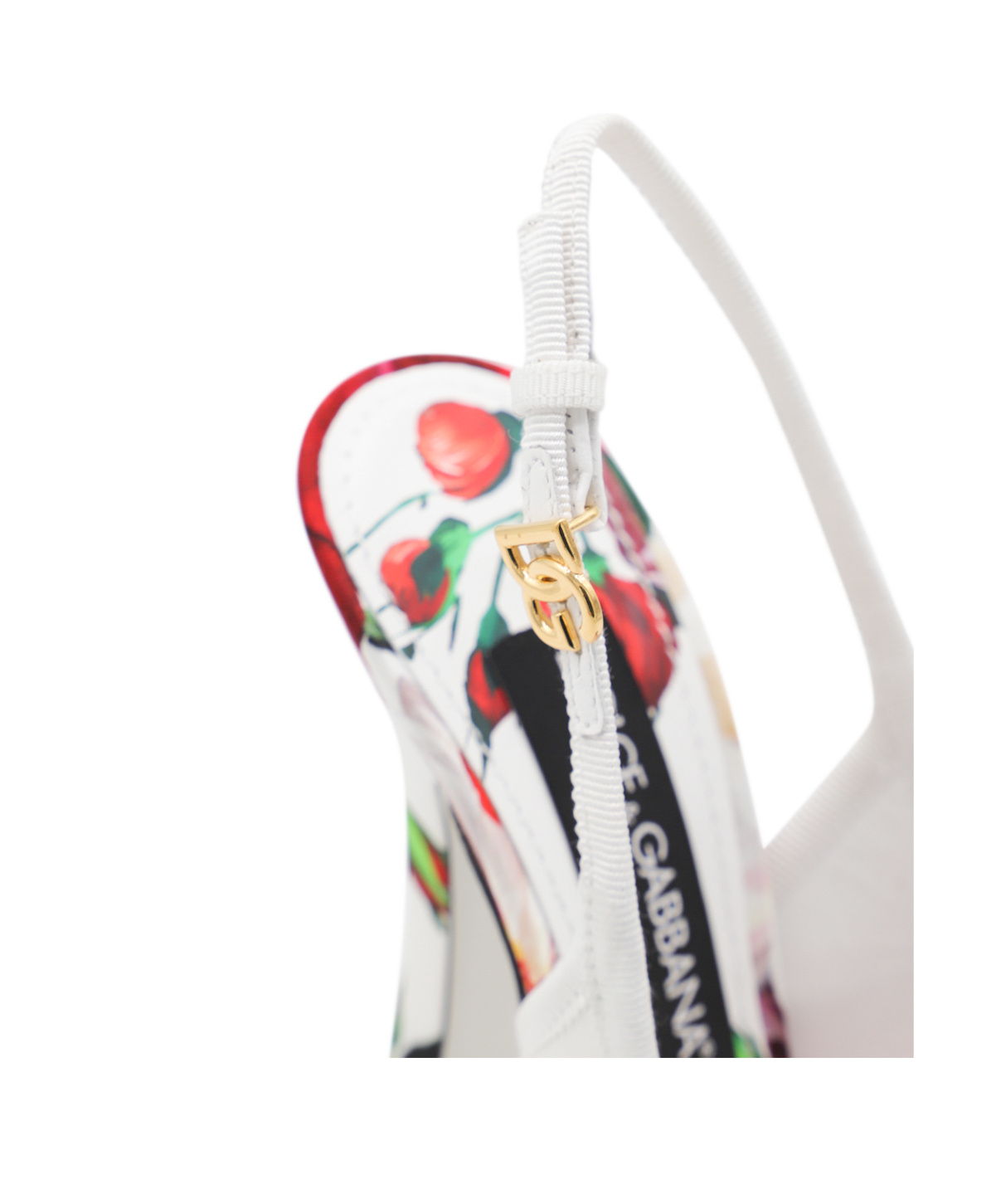 Shop Dolce & Gabbana Printed High-heeled Sandals In White