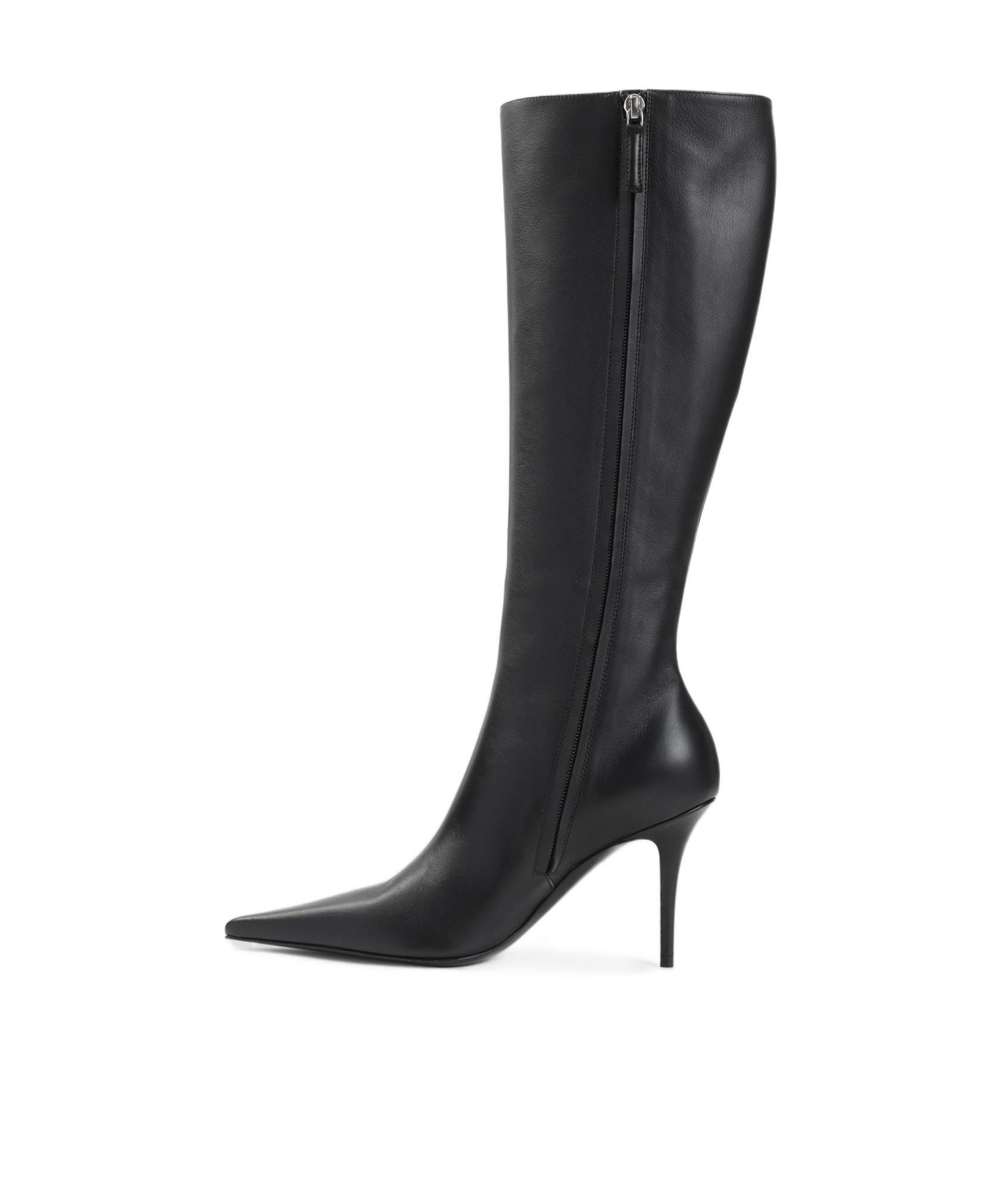Amina Muaddi Barbara 90 Mid-calf Boots In Black