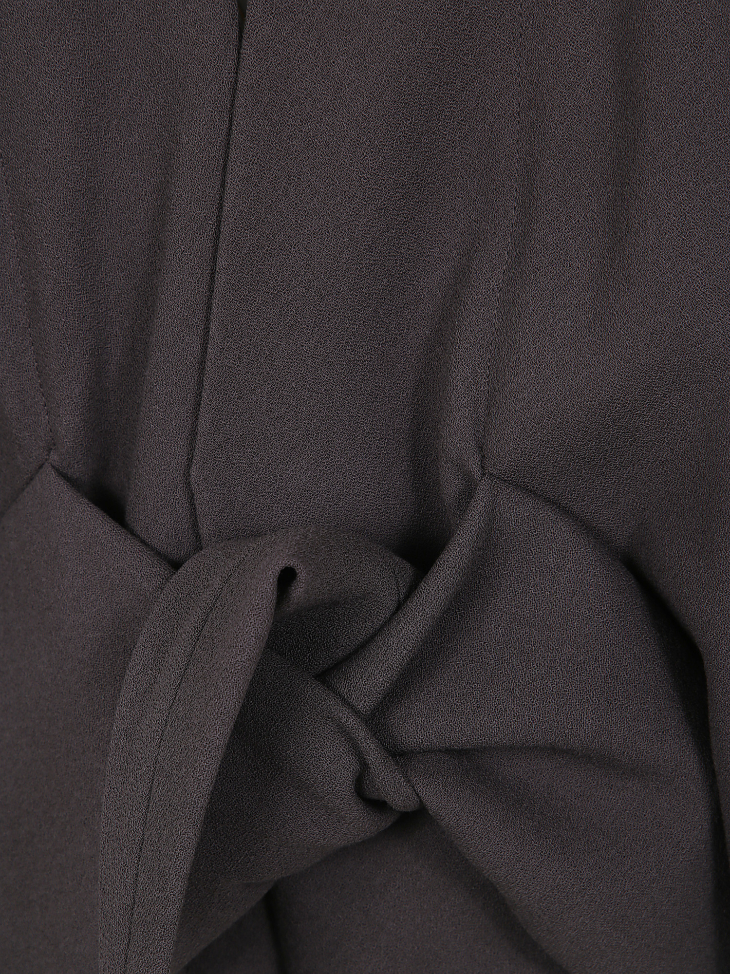 Rick Owens Tie-front Cape Top In Black