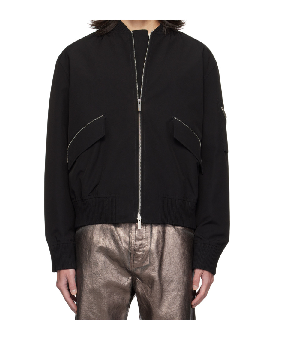 Ferragamo Waterproof Pilot Jacket In Black