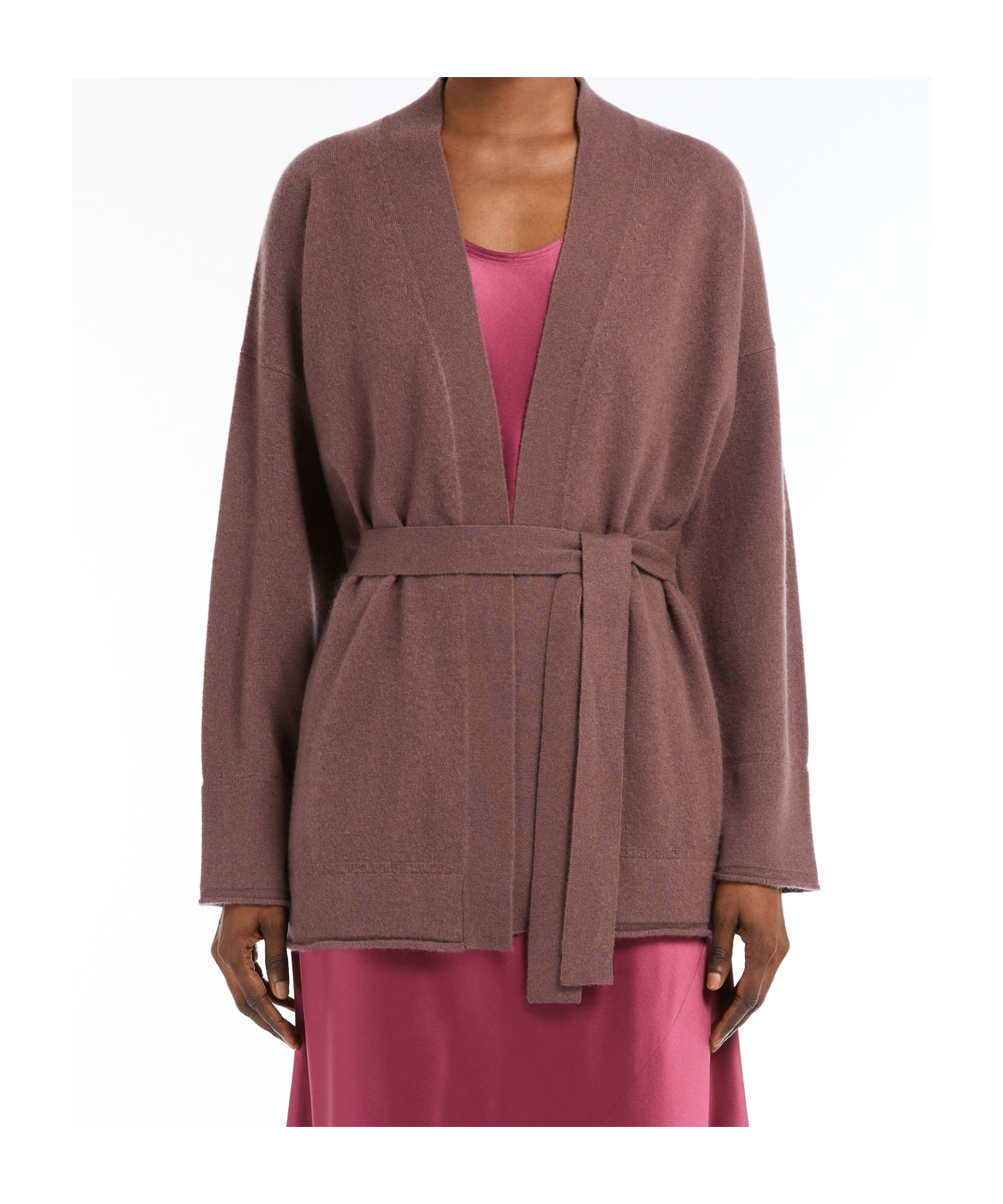 Max Mara Long Sleeve Cardigan In Wisteria Color