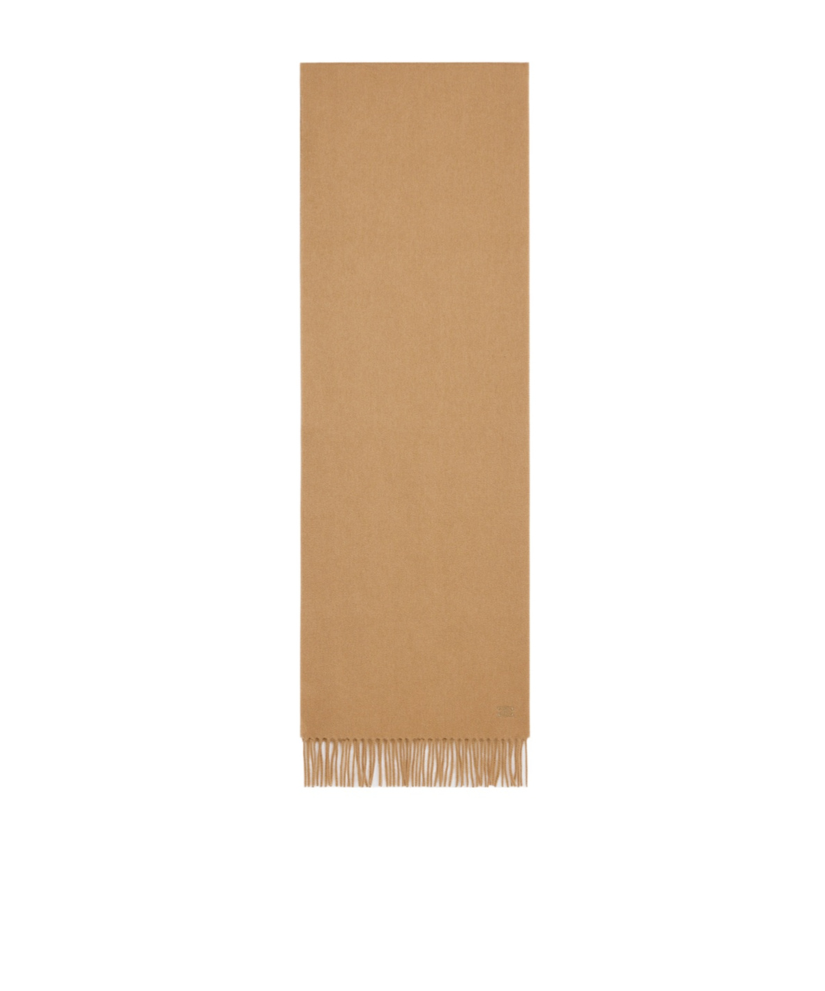 Shop Celine Triomphe Scarf In Cashmere In Sand-colored