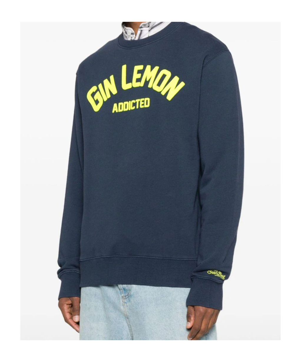 Mc2 Saint Barth Crewneck Long Sleeved Sweatshirt In Blue