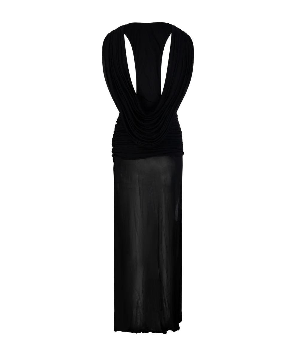 Shop Christopher Esber Draped Maxi Dress In Black