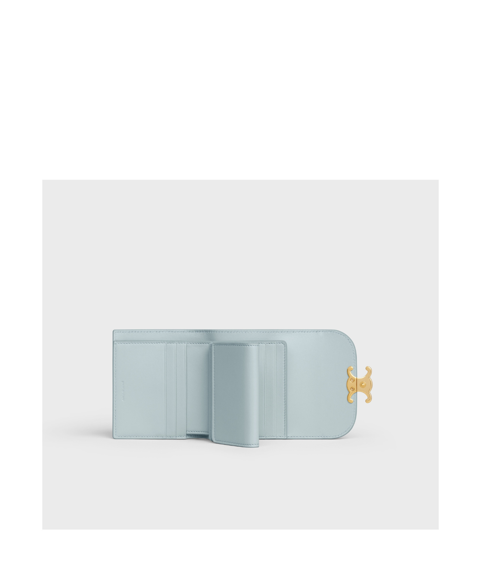 Celine Small Flip Wallet In Green