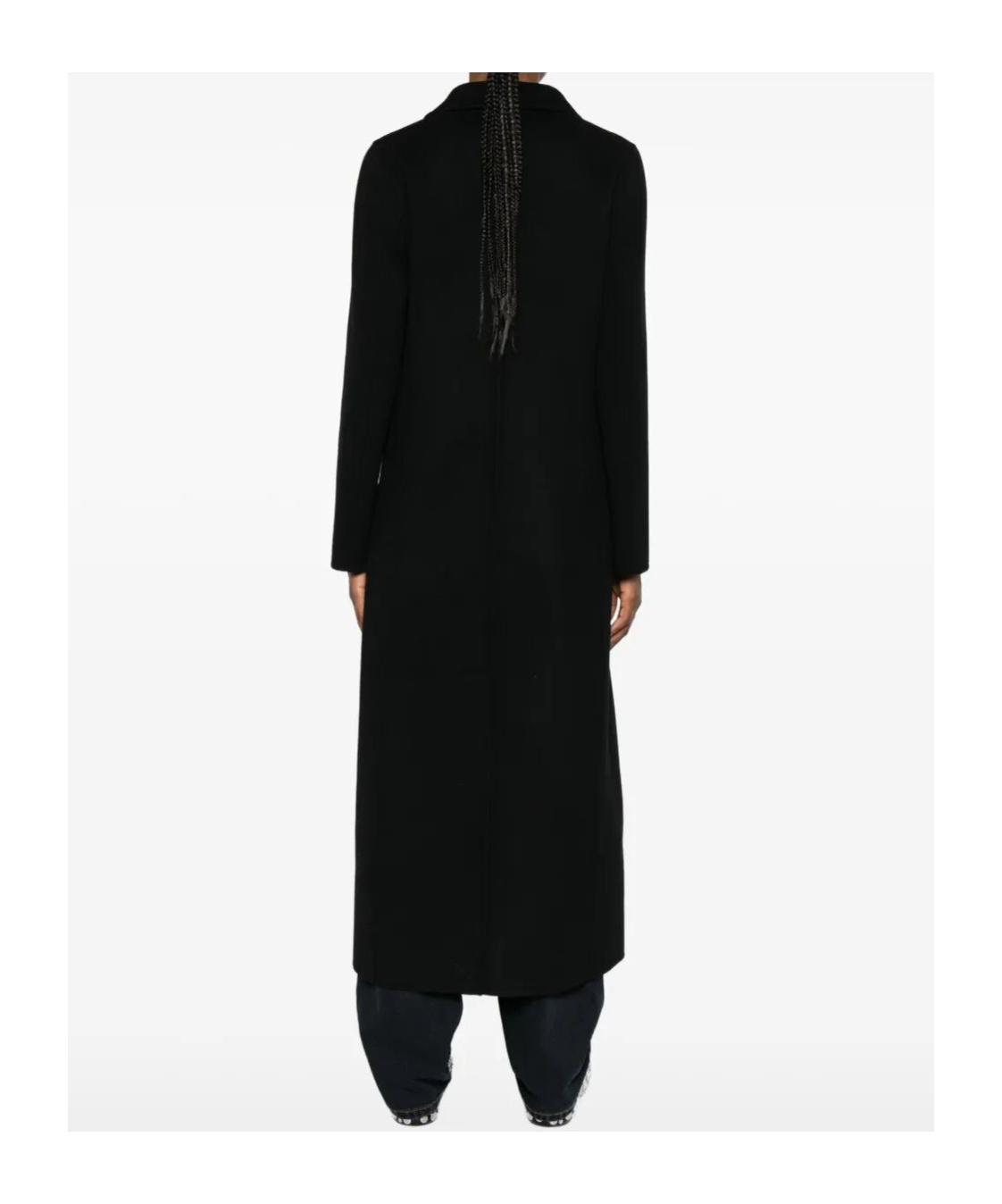 Ermanno Firenze Double-breasted Coat In Black