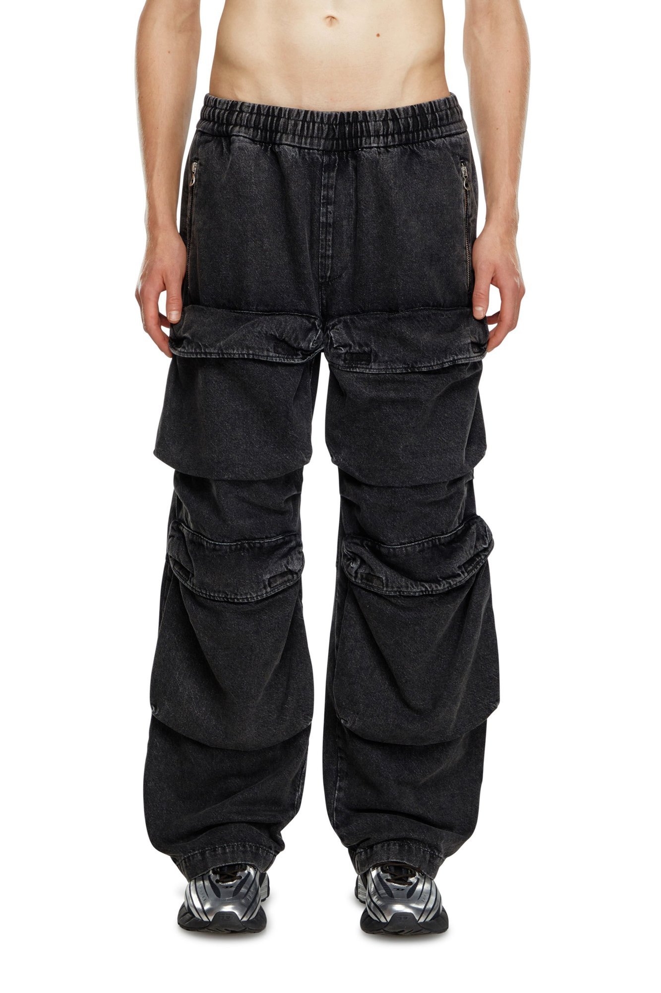 Diesel D-beartson Straight-leg Jeans In Black