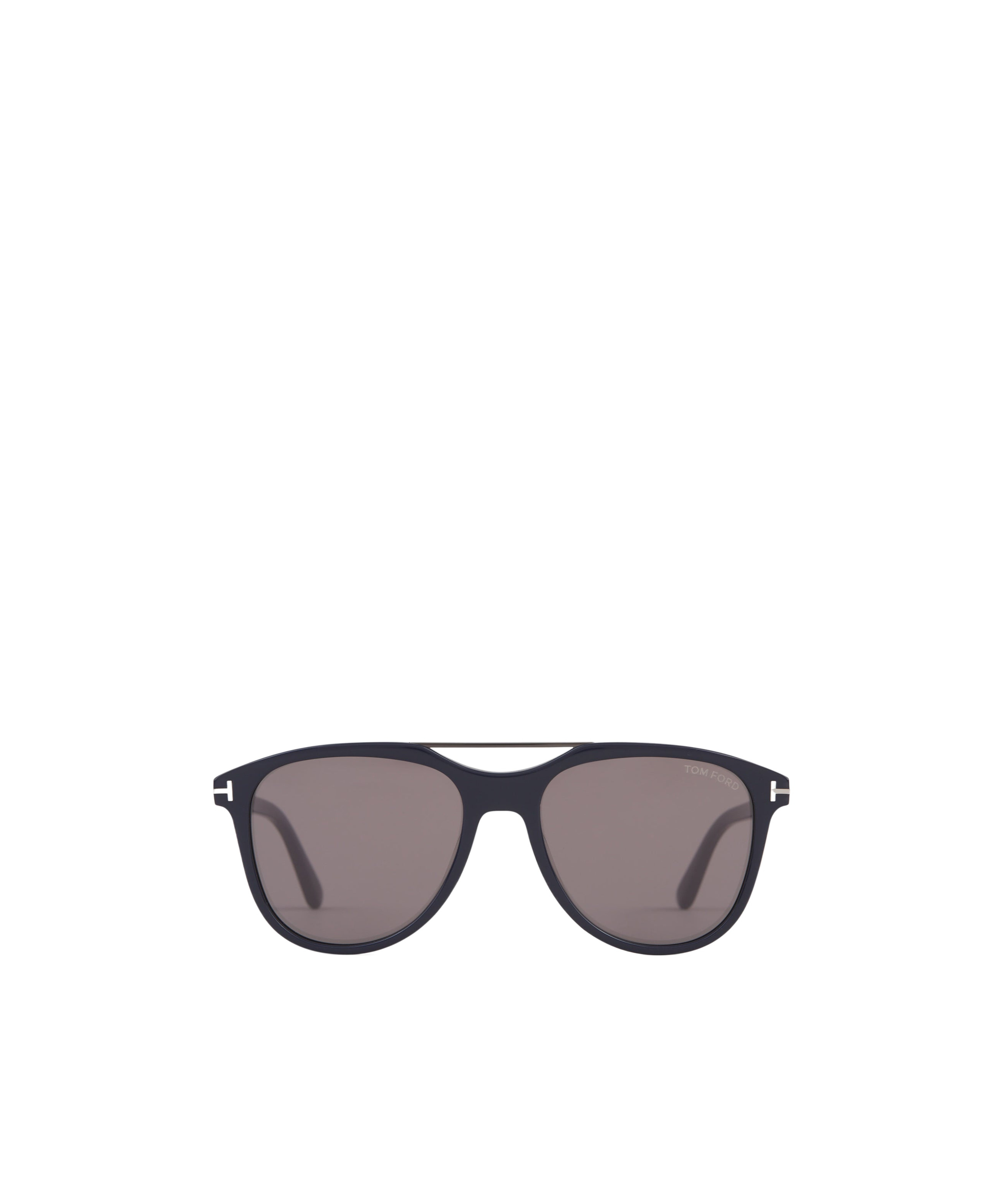 Tom Ford Eyewear Damian Pilot Frame Double Bridge Sunglasses In Gray