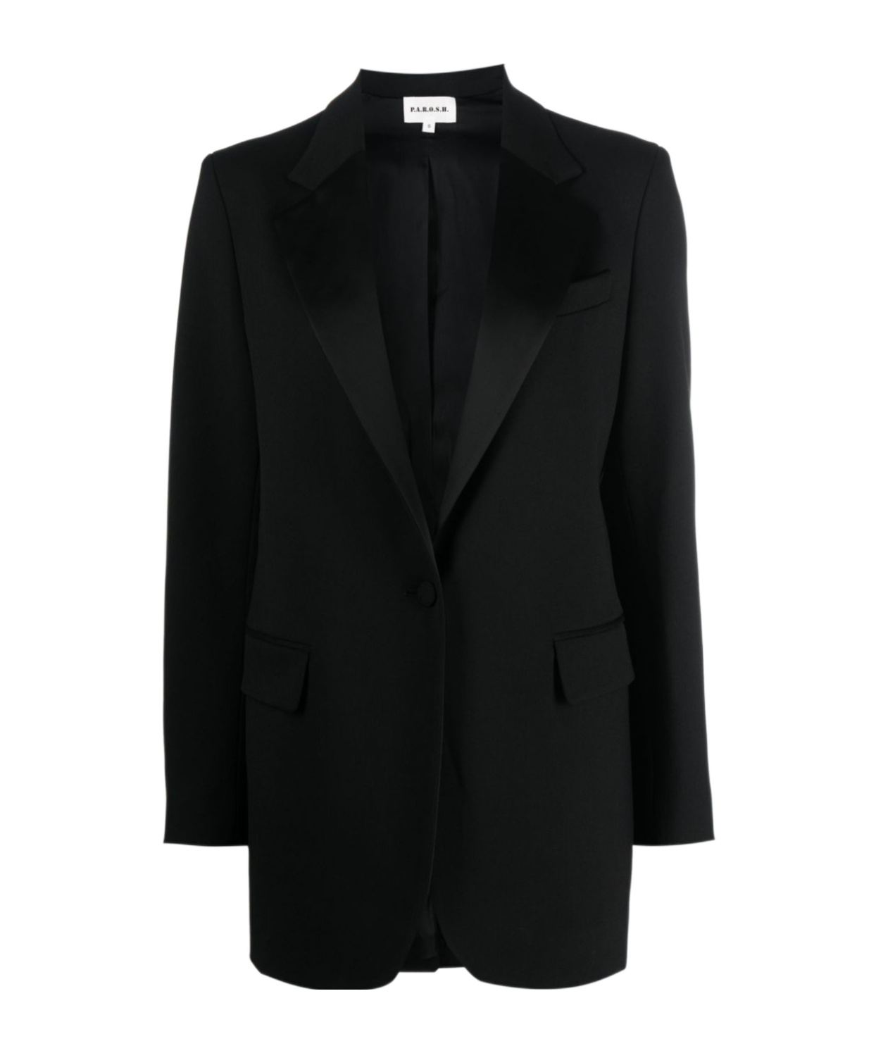 P.a.r.o.s.h Satin-trim Virgin Wool Blazer