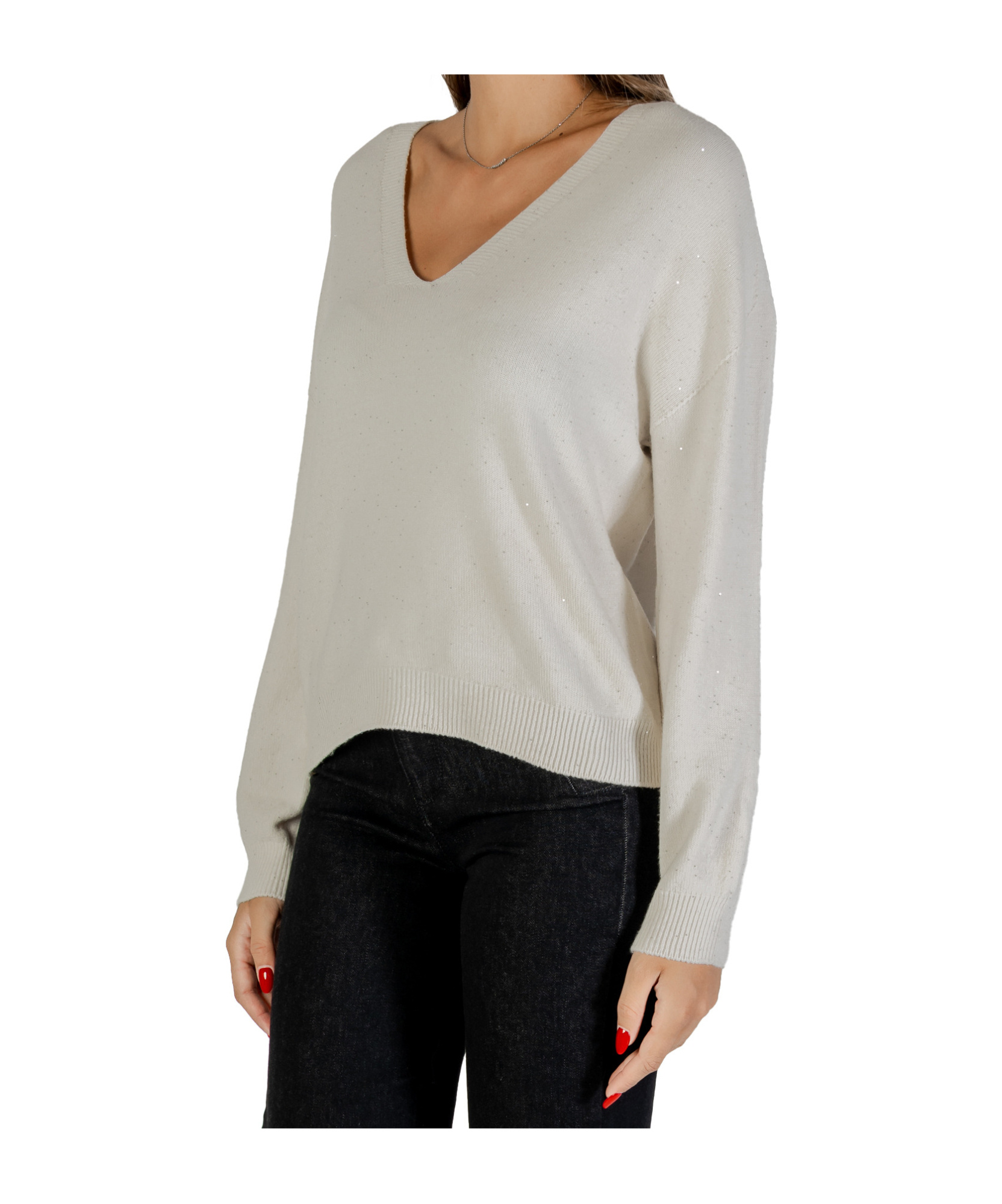 Liu •jo V-neck Sweater In Black