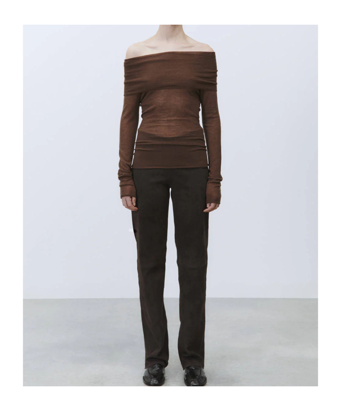 Alysi Cowl-neck Sweater In Brown