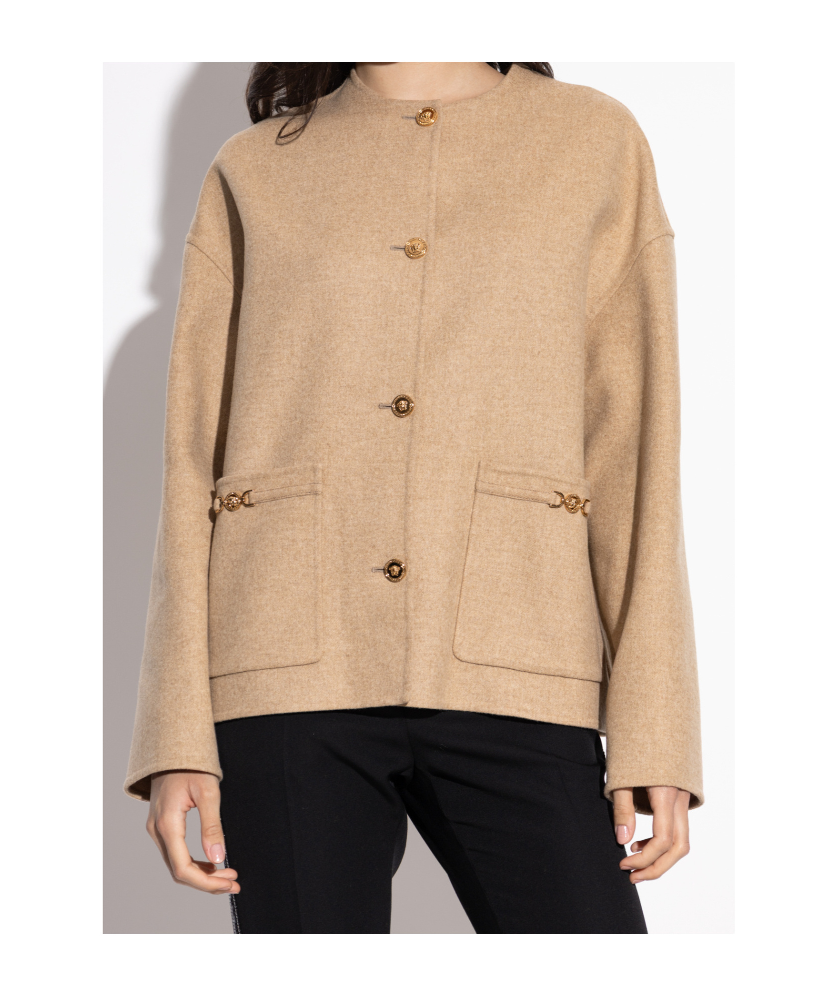 Shop Versace Medusa-embellished Jacket