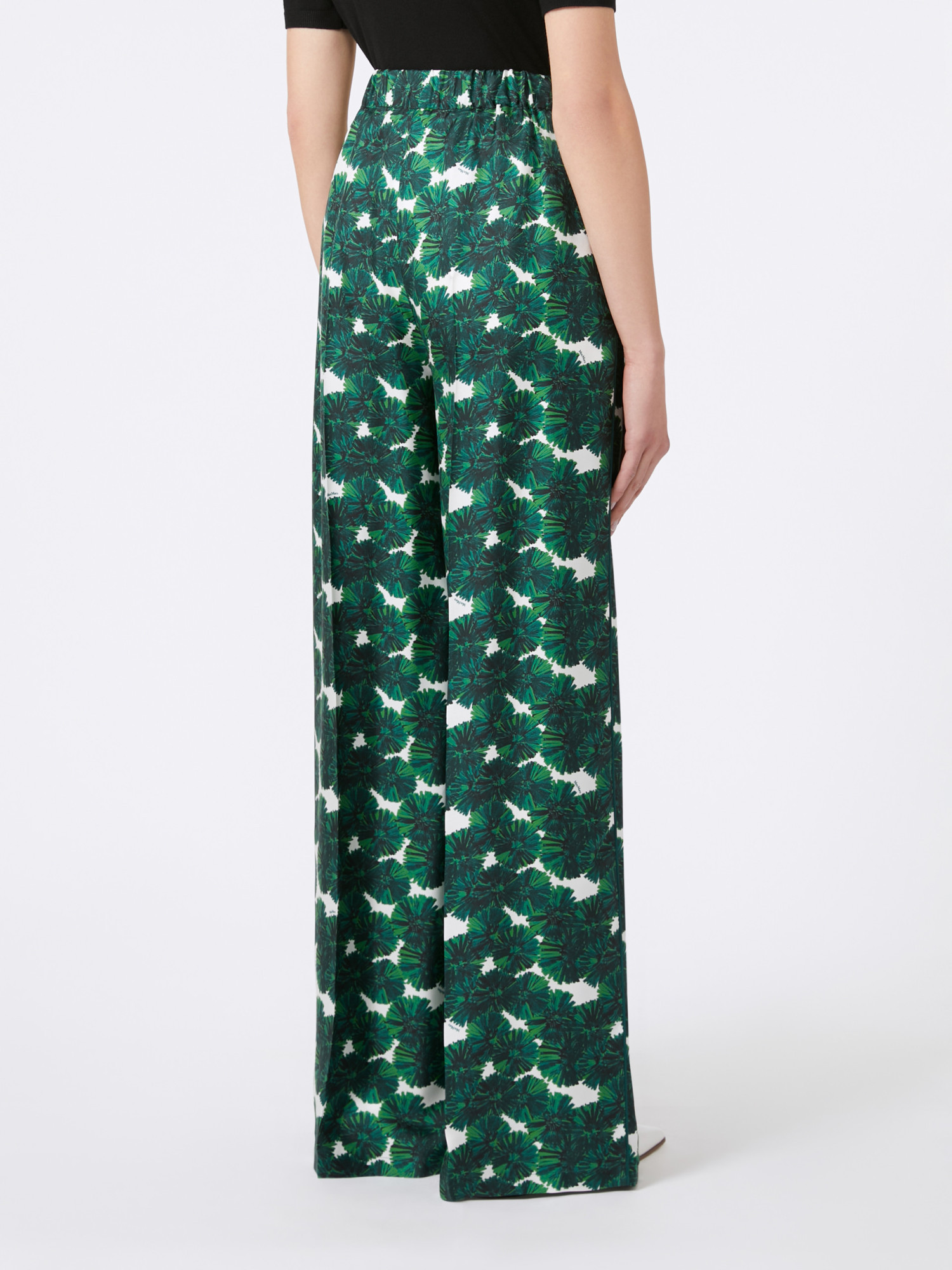 Max Mara Printed Silk Casual Pants