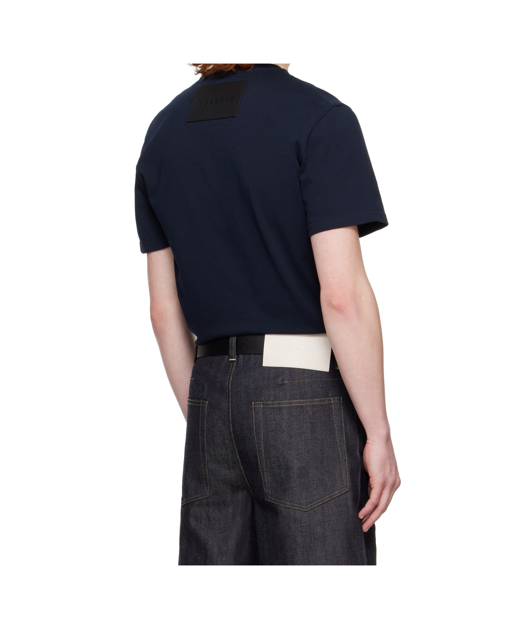 Jil Sander Navy Crewneck T-shirt In Black