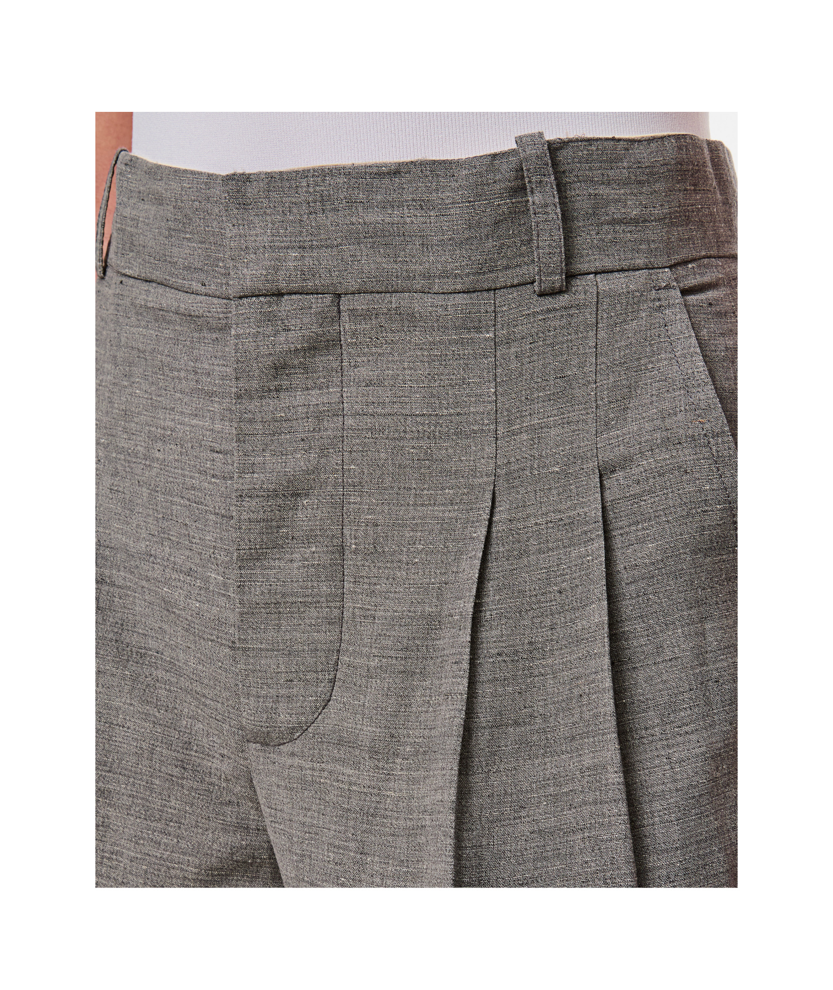 Durazzi Milano Pleated High-waist Shorts