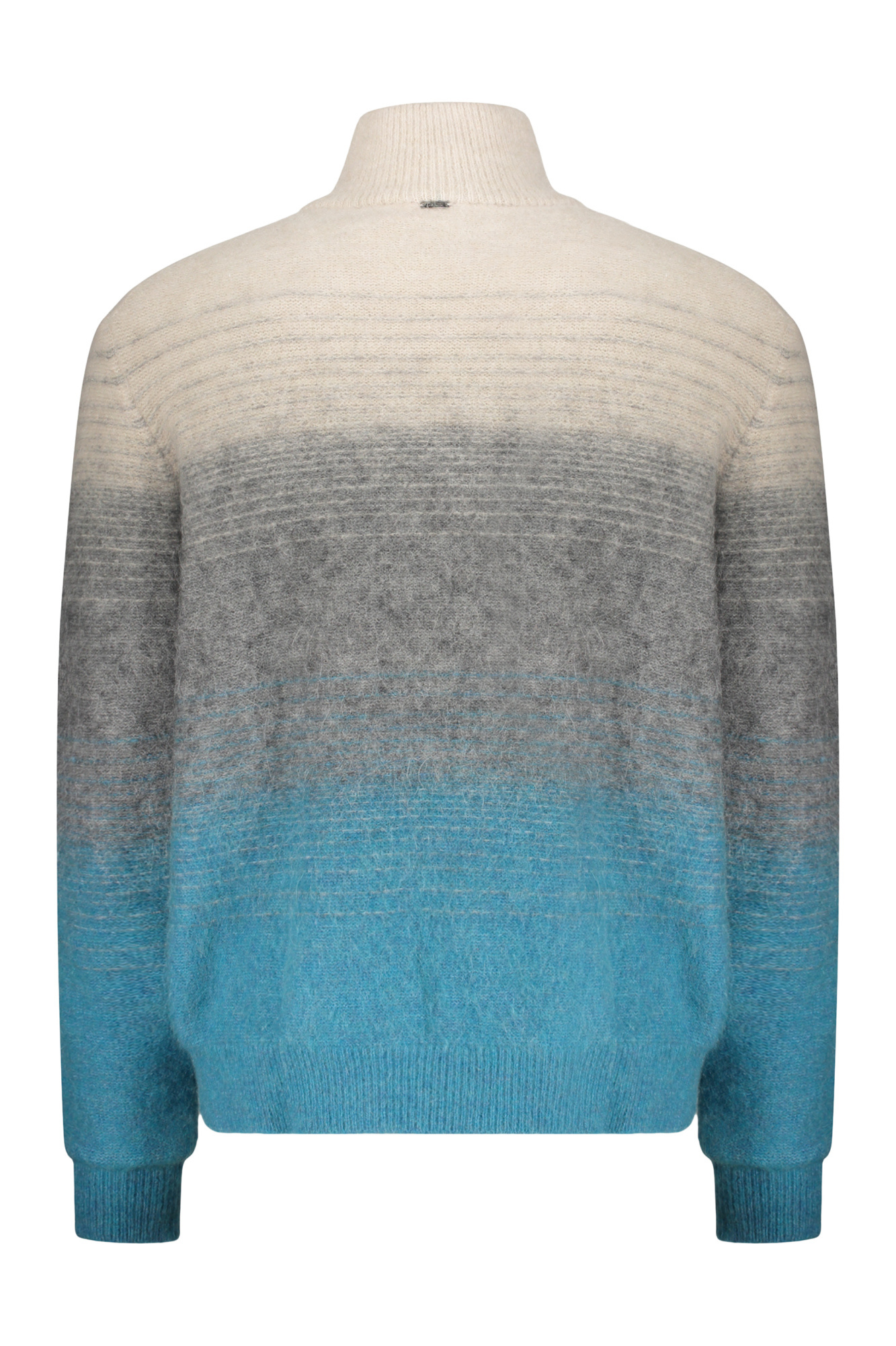 Herno High-neck Cardigan In Gray