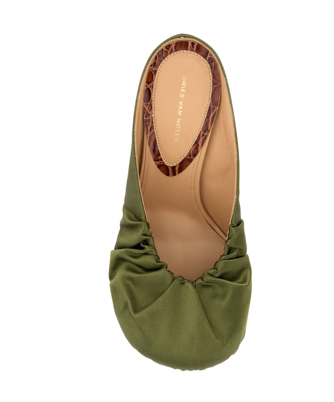 Dries Van Noten Round-toe High-heeled Sandals In Green