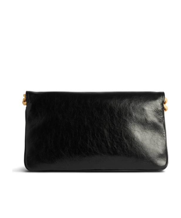 Balenciaga Shoulder Bags Flap Women Leather Black In Black