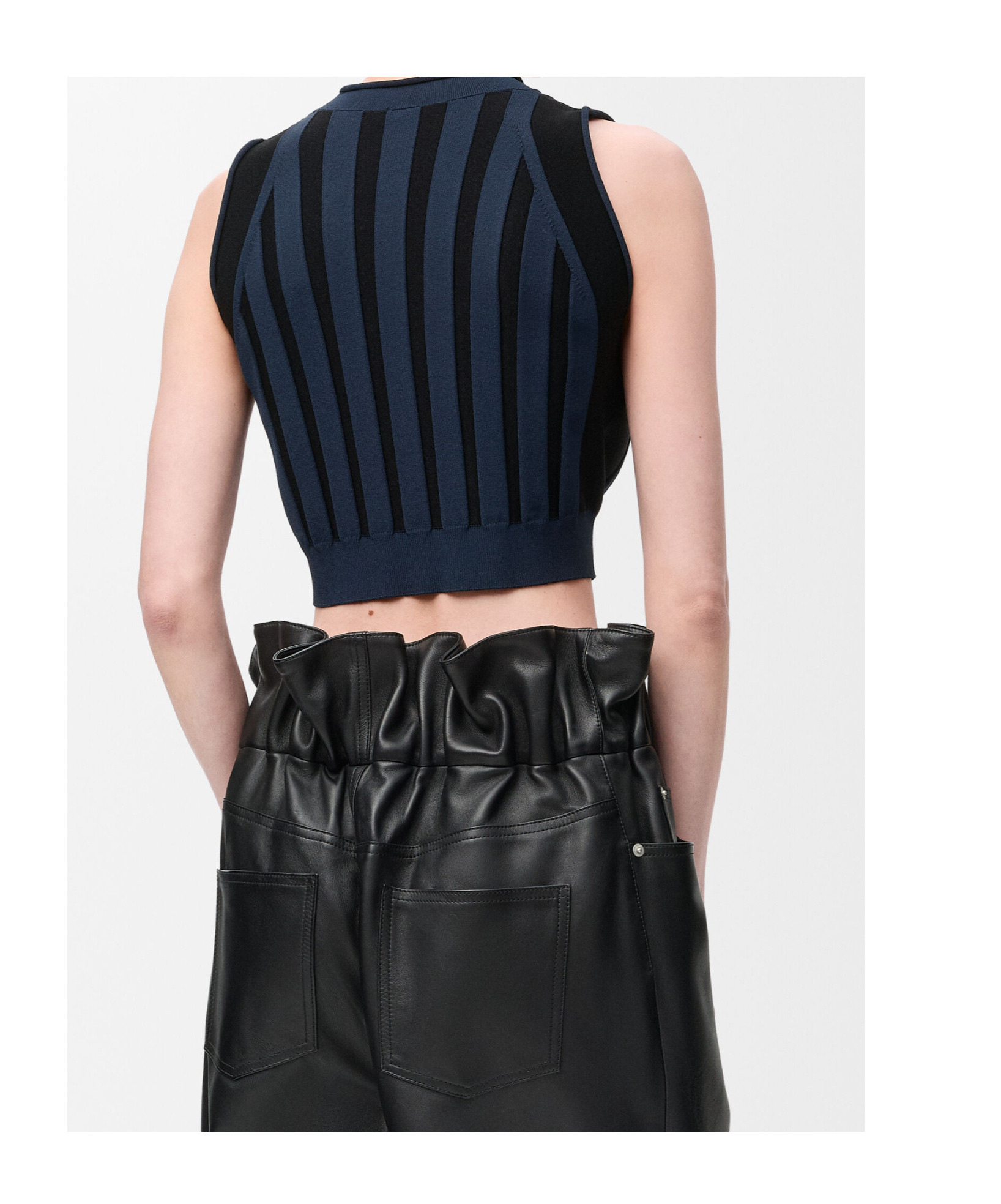 Loewe Striped-pattern Sleeveless Top In Blue